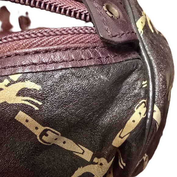 Pre-owned Longchamp Leather Boston Handbag/Satchel/Tote ~ Vintage - Picture 10 of 12